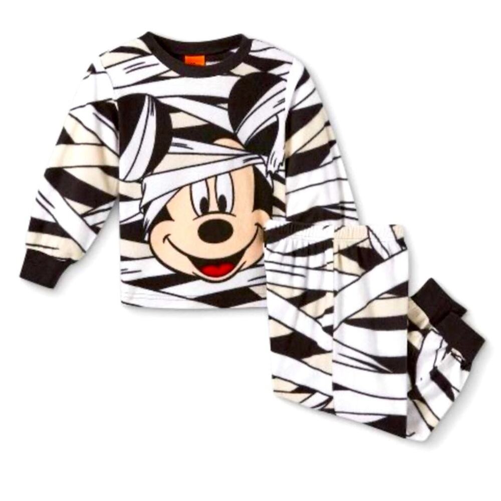 Disney pajamas Halloween Mickey Mouse Mummy 2pc Set NWT SZ 2T toddler fall